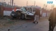 Bihar Road Accident: 3 Killed As High Speed SUV Crashes Into Parked Truck in Kaimur District (Watch Video)