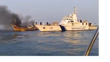 Fire Breaks out on Fishing Trawler off Alibag Coast, 18 Rescued