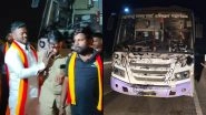Maharashtra Suspends State Bus Services to Karnataka After Attack on MSRTC Bus by Pro-Kannada Activists