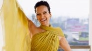 Grammy Awards 2025: British-American Sitarist Anoushka Shankar Dazzles in Custom Dior Yellow Gown on the Red Carpet (View Pics)
