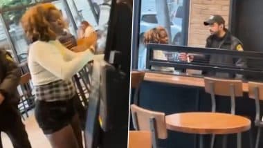 US: Security Guard Slaps Female Customer While She Orders Food at Taco Bell in Los Angeles, Video Goes Viral