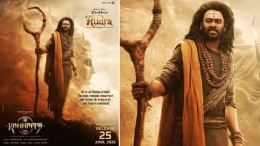 ‘Kannappa’: Prabhas Shares Powerful First Look As ‘Rudra’ in Film Based on Lord Shiva Devotee (View Poster)