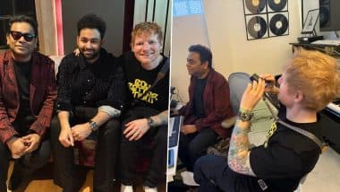 Ed Sheeran Visits AR Rahman’s Studio Ahead of his Chennai Concert, Captures Special Moment – See Pics!