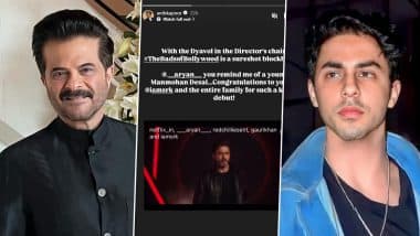 'The Ba***ds of Bollywood’: Anil Kapoor Praises Aryan Khan’s Directorial Debut, Compares SRK's Son to a Young Manmohan Desai (View Post)