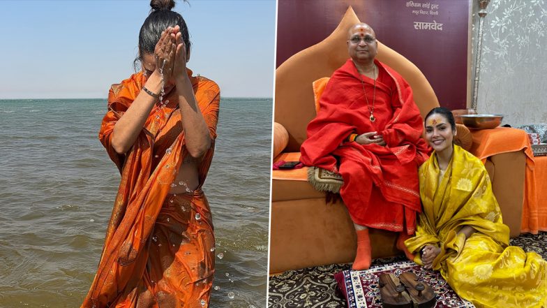 Maha Kumbh 2025: ‘Jannat 2’ Actress Esha Gupta Takes a Holy Dip at Triveni Sangam, Calls It a ‘Divine’ Experience (View Pics)