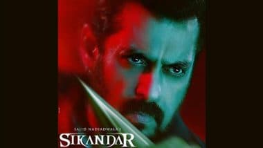 'Sikandar' New Poster: Salman Khan Unveils First Poster of His Upcoming Film, Promises an Eid Action Treat (See Pic)