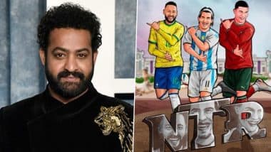 Jr NTR X FIFA: Football Association’s Birthday Post for Cristiano Ronaldo, Neymar Jr and Carlos Tevez Features ‘RRR’ Reference; Actor Reacts! (View Post)