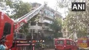 Mumbai Fire: Massive Blaze Erupts at 5-Storey Residential Building in Marine Lines; No Injuries Reported (Watch Videos)