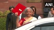 Nirmala Sitharaman To Present Union Budget 2025–26 for 8th Consecutive Time; Will Deliver Budget Speech in Lok Sabha From 11 AM