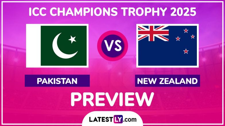 Pakistan National Cricket Team vs New Zealand Cricket Team ICC Champions Trophy 2025 Match Preview