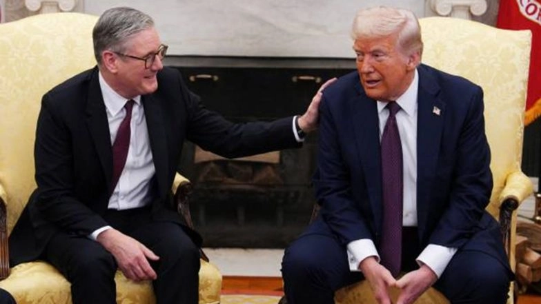 Donald Trump-Keir Starmer Meeting: UK Ready To Put ‘Boots on the Ground’ for Ukraine; US, UK Trade Deal To Be ‘Done Quickly’