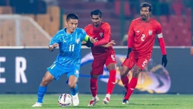 Sunil Chhetri Scores on Return To End 15-Month Winless Drought As India Beat Maldives 3–0 in International Friendly Match