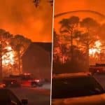 Carolina Forest Wildfire Videos: Massive Brush Fire Break Out Near Myrtle Beach in South Carolina, Governor Henry McMaster Declares State of Emergency