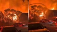 Carolina Forest Wildfire Videos: Massive Brush Fire Break Out Near Myrtle Beach in South Carolina, Governor Henry McMaster Declares State of Emergency