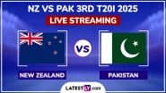 New Zealand vs Pakistan 3rd T20I 2025 Free Live Streaming Online: How To Watch NZ vs PAK Cricket Match Live Telecast on TV in India?