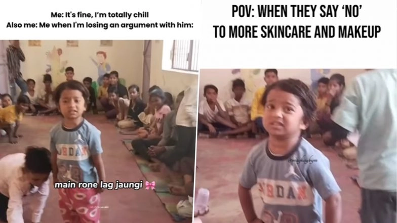 ‘Main Rone Lag Jaungi,’ Video Sparks Memefest Online: Internet Erupts With Funny Memes, Hilarious Instagram Reels and Jokes As Little Girl’s Cute Banter Goes Viral