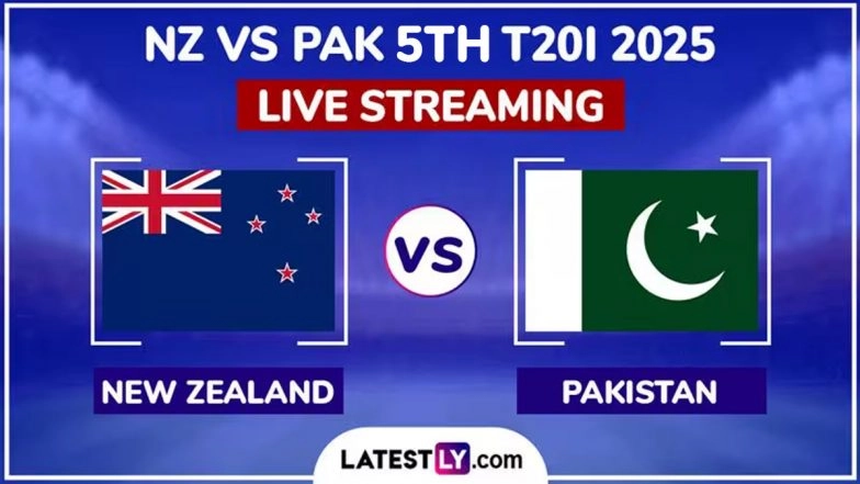 New Zealand vs Pakistan 5th T20I 2025 Free Live Streaming Online: How To Watch NZ vs PAK Cricket Match Live Telecast on TV in India?