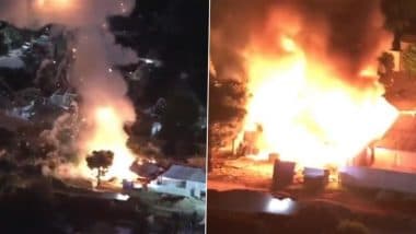 Los Angeles Blast Video: Man Injured After Illegal Fireworks Cause Explosion in Pacoima in the US, 4 Pet Dogs Displaced, Neighborhood Evacuated