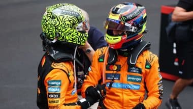 F1 2025: Oscar Piastri Wins Chinese Grand Prix With Statement Performance Ahead of Lando Norris and George Russell