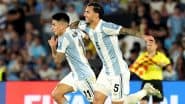 Uruguay 0-1 Argentina FIFA World Cup 2026 CONMEBOL Qualifiers: Thiago Almada's Stunning Goal Helps World Champions Edge Past Los Charruas