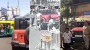 Ahmedabad Hit-and-Run: SUV Driver Hits Autorickshaw, Attempts To Run Over Traffic Cop Near Delhi Darwaza in Gujarat; Arrested After CCTV Video Surfaces