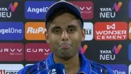 IPL 2025: Suryakumar Yadav Feels Mumbai Indians Fell 15&ndash;20 Runs Short; Names Chennai Super Kings Star Who Took Game Away From Them