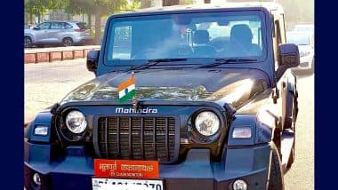 ‘Ex-Class Monitor,’ Mahindra Thar Owner Flaunts Their ‘Achievement’ on Car’s Plate, Leaving the Internet in Splits (View Pic)