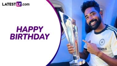 Mohammed Siraj Birthday Special: A Look at Pacer's Best Moments As He Turns 31  