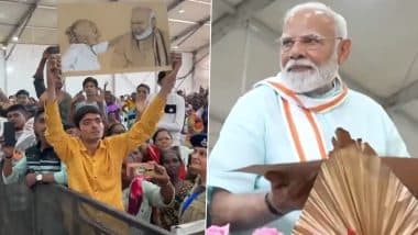 Surat: Man Breaks Into Tears As Narendra Modi Signs Autograph on His Painting of PM With His Mother, Video Goes Viral