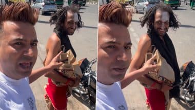 Puneet Superstar Spots ‘IIT Baba’ Aka Abhey Singh in Rajasthan, Accuses Him of Supplying Ganja in Viral Instagram Video!