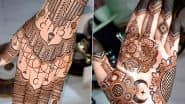 Ramadan 2025 Mehndi Designs: Beautiful Arabic Henna Patterns, Flower Motifs and Intricate Mehendi Designs To Adorn Your Hands During Holy Month of Ramzan (Watch Videos)