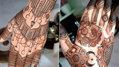 Ramadan 2025 Mehndi Designs: Beautiful Arabic Henna Patterns, Flower Motifs and Intricate Mehendi Designs To Adorn Your Hands During Holy Month of Ramzan (Watch Videos)