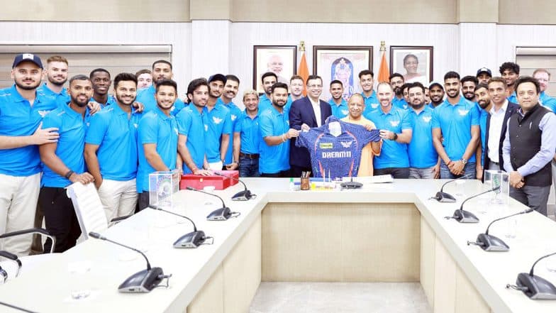 Yogi Adityanath Meets Lucknow Super Giants Ahead of IPL 2025 