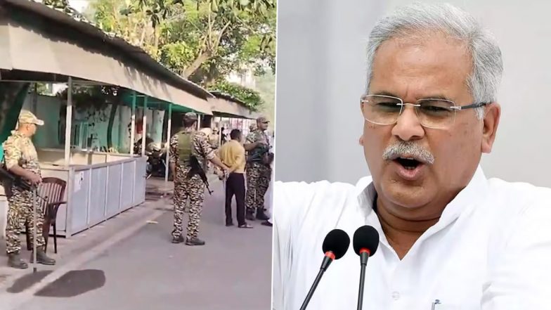 Mahadev Betting App Case: CBI Conducts Searches at Former Chhattisgarh CM Bhupesh Baghel’s Residence (Watch Videos)