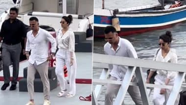 Shraddha Kapoor and Her Rumoured Boyfriend Rahul Mody Twin in White as They Return to Mumbai After Actress' 36th Birthday Celebrations (Watch Video)