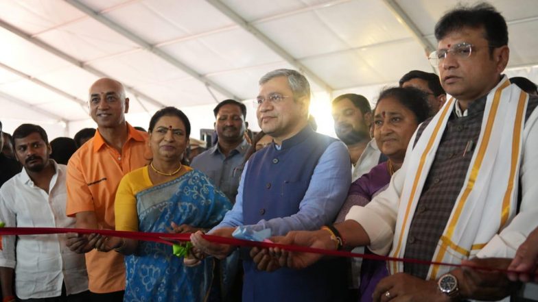 Union Minister Ashwini Vaishnaw Lays Foundation Stone for 4 Manufacturing Units at Electronics Manufacturing Cluster in Telangana
