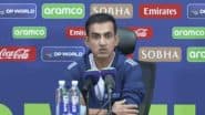 Gautam Gambhir To Travel to England With India A Team Ahead of IND vs ENG 2025 Test Series: Report