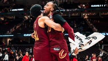 Cleveland Cavaliers Becomes Sixth Team in NBA History To Notch Multiple 15+ Game Win Streak in a Single Season, Achieves Feat After 109–104 Victory Over Brooklyn Nets in Cavaliers vs Nets Match