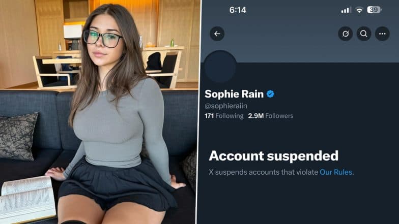 Sophie Rain’s X Account Suspended? OnlyFans Model Faces Brief Ban Before Getting ‘Unbanned’ on Social Media, Sparks Reactions Online