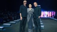 Karisma Kapoor Shines As Showstopper for Satya Paul at Lakme Fashion Week 2025 X FDCI, Steals the Spotlight in Monochrome Belted Sari