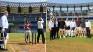 New Zealand Prime Minister Christopher Luxon Plays Cricket with Spinner Ajaz Patel and Former Black Caps Captain Ross Taylor at Wankhede Stadium