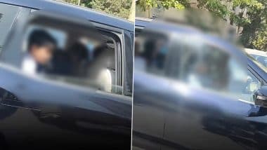 Thane: Viral Video Shows Student in School Uniform Driving SUV on Busy Road With Other Kids Onboard, Netizens Flag Safety Concerns