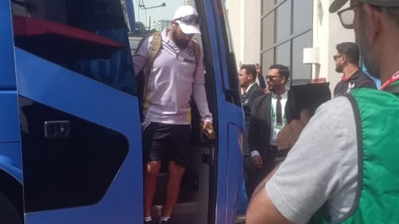 IND vs AUS ICC Champions Trophy 2025: India and Australia Arrive at Dubai International Cricket Stadium Ahead of Semi-Final Clash