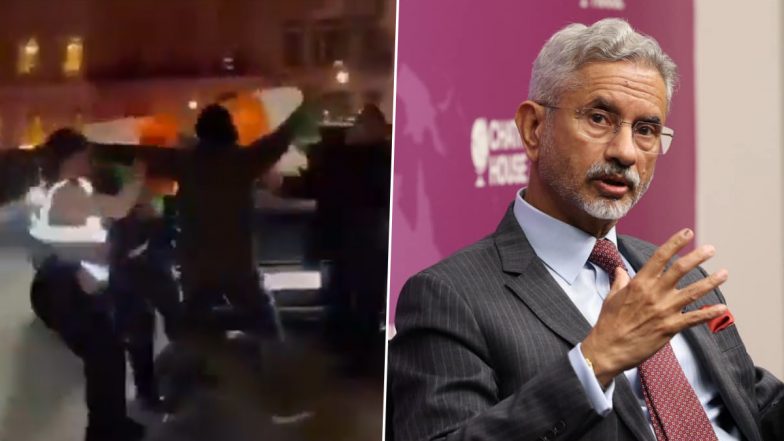 S Jaishankar Security Lapse in UK: India Condemns Attempted Security Breach by Pro-Khalistani Supporters During EAM’s Chatham House Talks