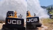 Goa: JCB Machine Damages Selaulim Water Pipeline at Paroda; Thousands of Liters Wasted, Water Supply to Salcete Affected (Watch Video)