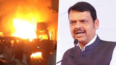 Nagpur Violence: CM Devendra Fadanvis Takes Stock of Situation, Warns of Strict Action Against Those Trying To Disturb Peace in Maharashtra