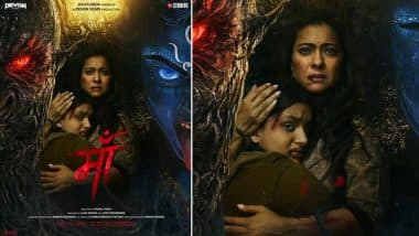 ‘Maa’: Kajol’s Fierce Mother Protects Her Daughter in Epic Battle of Good vs Evil in Vishal Furia’s Mythological Horror Film; To Arrive in Theatres on THIS Date (View Motion Poster)