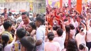 Holi 2025: Goa CM Pramod Sawant Joins Holi Celebrations at Ravindra Bhavan in Sankhali (See Pics)