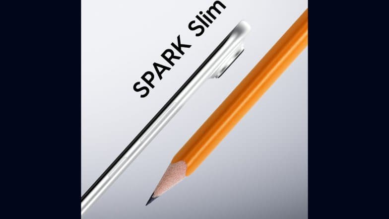 TECNO SPARK Slim Teased As World’s Slimmest Smartphone, To Be Showcased at MWC 2025; Know What To Expect