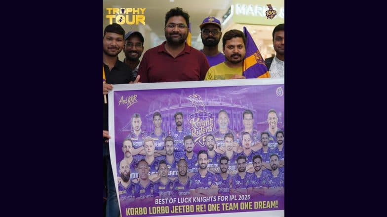 Kolkata Knight Riders’ IPL 2024 Trophy Tour Concludes in Grand Style at South City Mall 